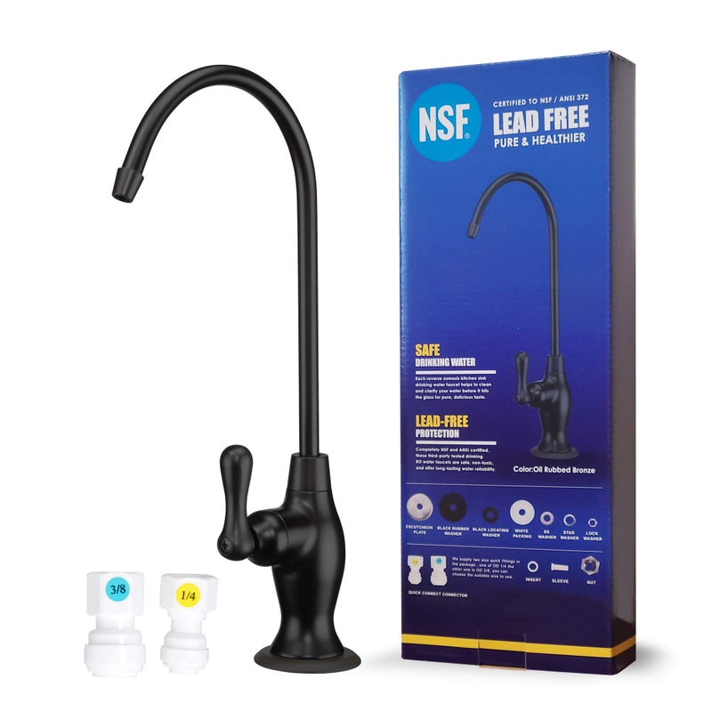 Water Filter Tec NSF Certification Water Filtration Reverse Osmosis Faucet (Oil Rubbed Bronze) Lead-Free Advanced RO Tap for Drinking, Kitchen Sink Cooking, Cleaning | Safe, Healthier â€¦ - Image 1